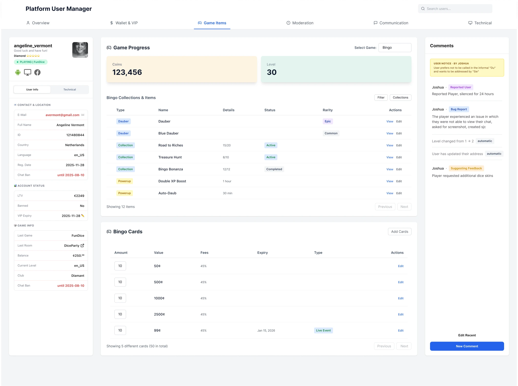 Platform User Manager